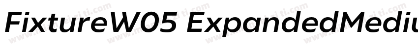 FixtureW05 ExpandedMedium Regular字体转换